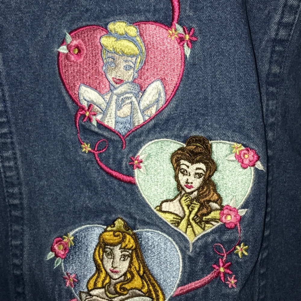Disney store girl's Princess Jean/Denim jacket xs